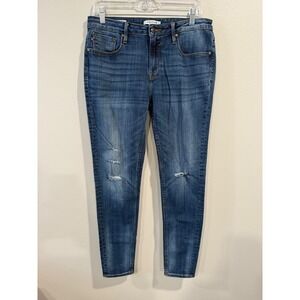 VIGOSS Jagger Skinny Jeans Distressed Blue Denim Women's Size 31